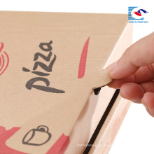 caixa de empacotamento dada forma livre da pizza caixa de papel dobrando personalizada da pizza